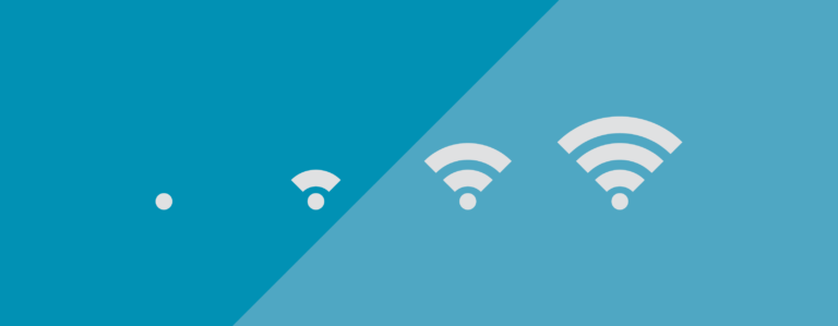 Wifi icon with progressively more bars of strength.