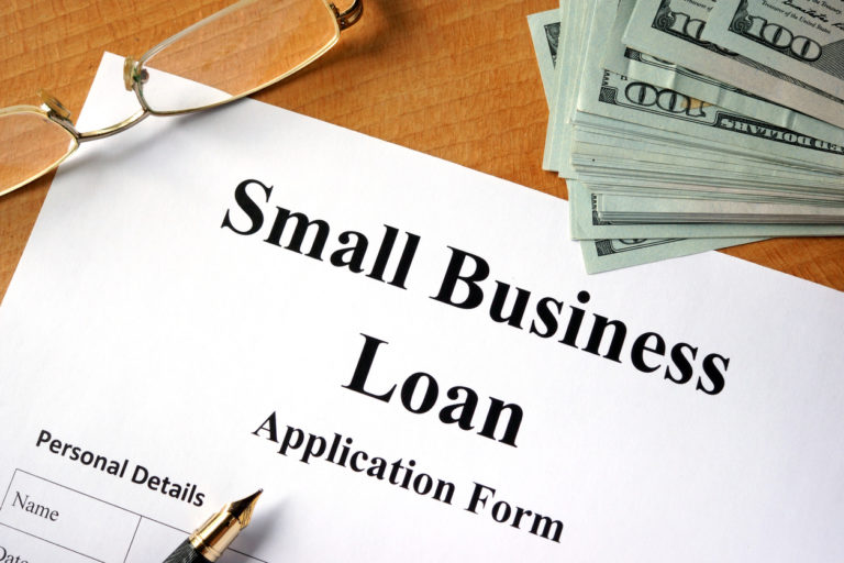 Business loan application form.