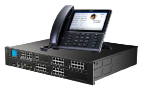 Multi-line pbx phone system with interactive display