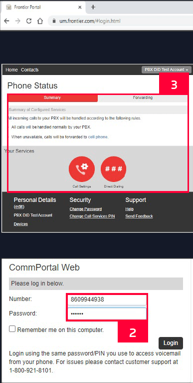 sip admin portal step 1