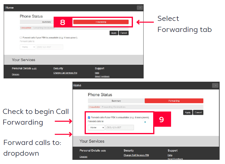 sip admin portal step 4